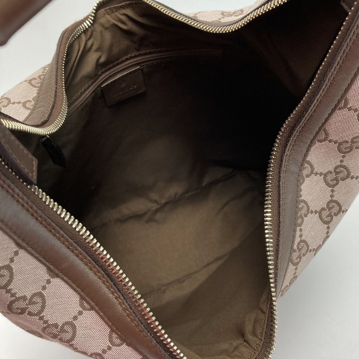 Gucci GG Canvas One Shoulder Bag 001･4288 Pink/brown Canvas X Leather with