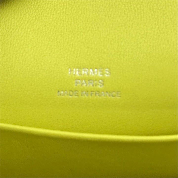 Hermes Pochette Citron Lemon Clutch Pouch Yellow