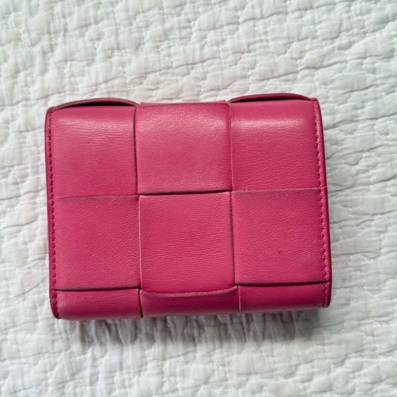 Bottega Veneta Trifold Wallet Cassette Intrecciato Ladies Leather Compact