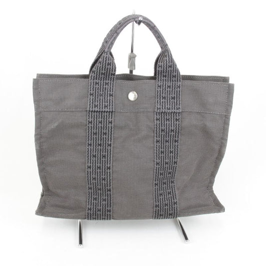 Hermes Her Line PM Handbag Canvas Gray