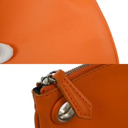 Fendi Clutch Bag Triplet Pouch Studded Black Pink Orange 35ka614