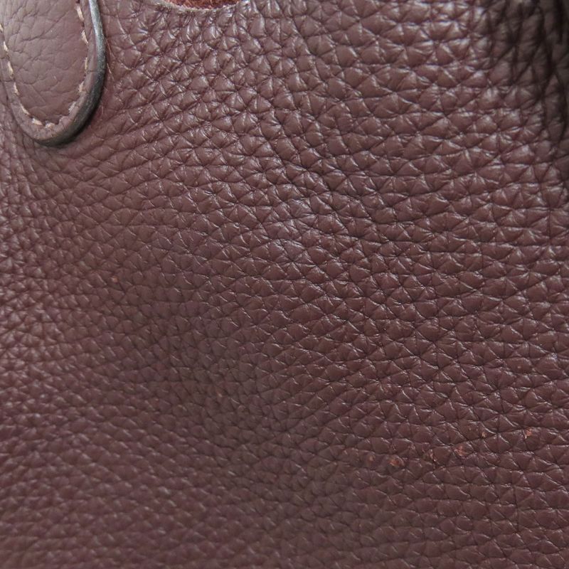 Hermes Picotin Lock PM Rouge Cellier Gold Hardware Handbag Taurillon Women