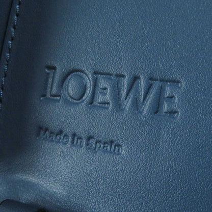 LOEWE Anagram Shape Pressed Heel Pouch/crossbody Leather Shoulder Bag Blue