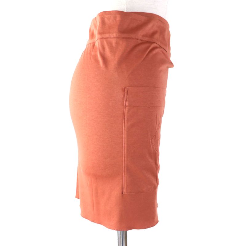 Hermes 100% Cotton Above Knee Length Mini Length Wrap Skirt With H Motif