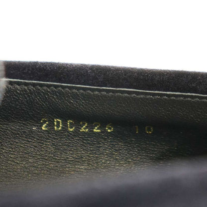 Prada Logo Plate Suede Leather Square Toe Loafer Shoes 2dc226 Navy 10