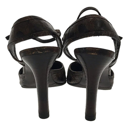 Fendi - Strap Open Toe Sandals - 35 1 2 - Brown - Women's