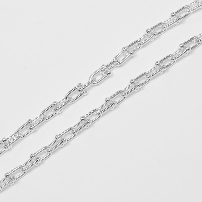 Tiffany & Co Hardware Small Link Silver 925 Ladies 42.8g Necklace