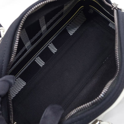 Dior Vive Small Bow Ring Bag Canvas Leather Black White Black Hardware