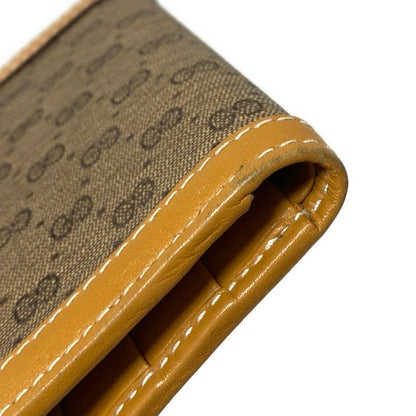 Gucci Bifold Wallet Old Gucci Micro GG Brown And Light Brown Leather