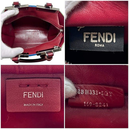 Fendi 2way Bag Petit Trois Jour Bordeaux 8bh333