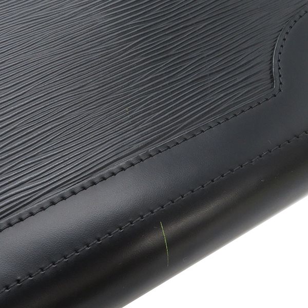 Louis Vuitton Tote Bag Madeleine GM Epi Leather Black Silver Hardware Black