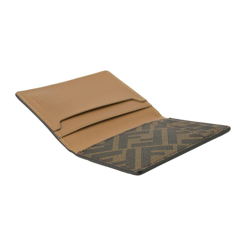 Fendi Card Case FF Square Beige