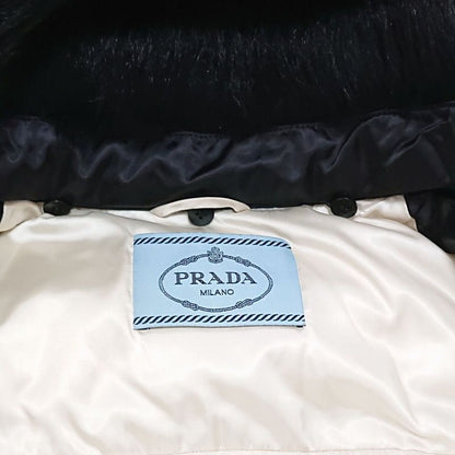 Prada Down Jacket With Wool Fur Hood 46 L Size