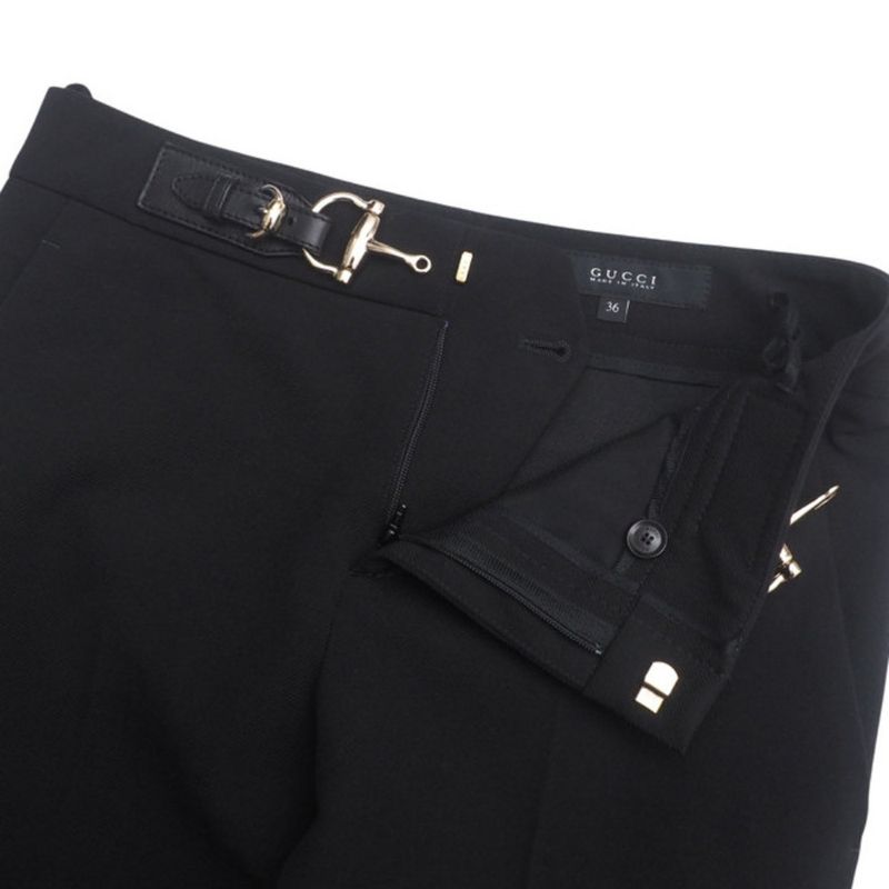 Gucci Pants Size 36 Horsebit Belt Slacks Tapered Pants Made In Italy 20250404