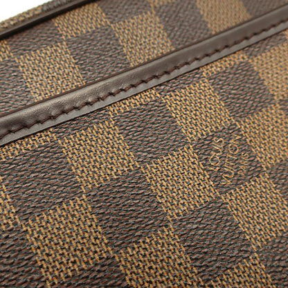 Louis Vuitton Shoulder Bag Pochette Ipanema Damier Canvas Damier Ebene Gold
