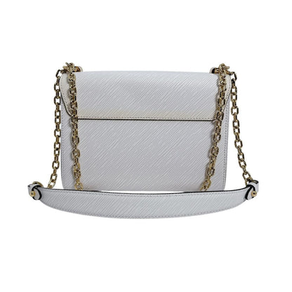 Louis Vuitton Epi Leather Twist MM Bron Shoulder Bag White