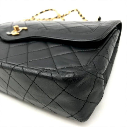 Chanel CC Logo Quilted Lambskin Limited Edition Double Flap Chain Shoulder Bag