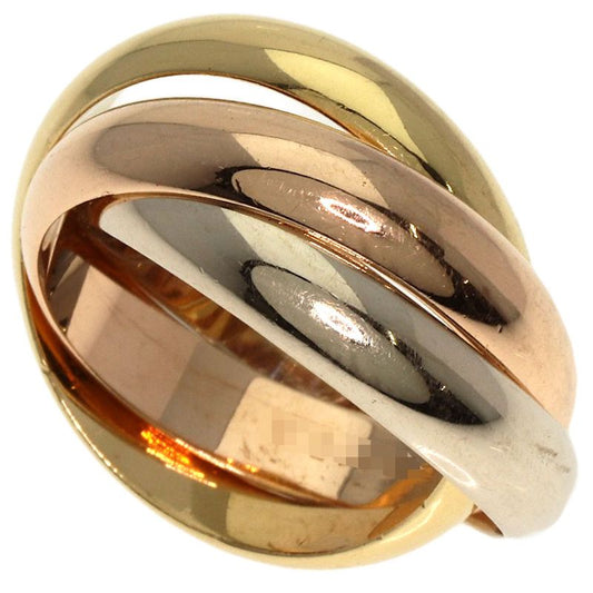 Cartier Trinity MM #48 Ring 18K Yellow Gold 18K White Gold 18K Pink Gold Ladies