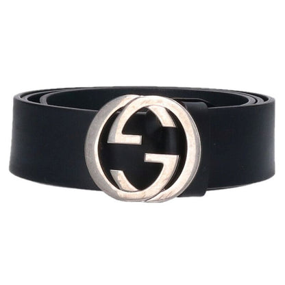 Gucci 546989 Logo Buckle Leather Belt Men's 85 34