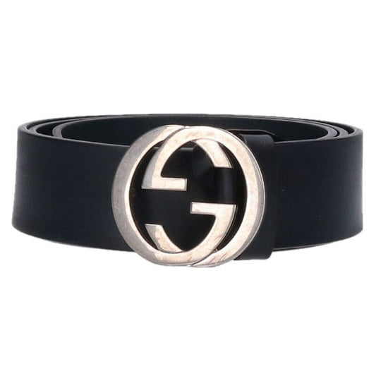 Gucci 546989 Logo Buckle Leather Belt Men's 85 34