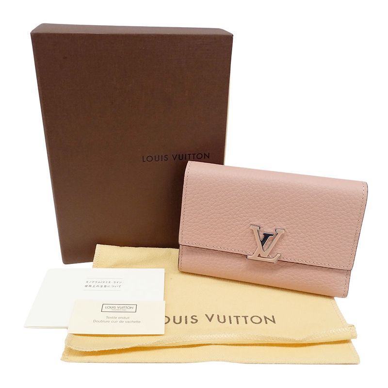 Louis Vuitton Wallets Women's Branded Bifold Wallet Taurillon Leather Portefeuil