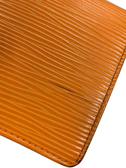 2841 Louis Vuitton Porte Monet Vieux Viennois Epi Orange Clasp M6324h Preowned