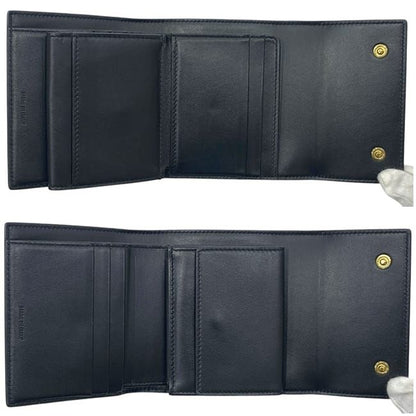 Celine Trifold Wallet Black 10b573bel Excellent Condition Leather Preowned