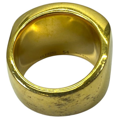 Celine Ulf0252 Triomphe Ring Accessories Jewelry Logo GP Gold Celine (size 54