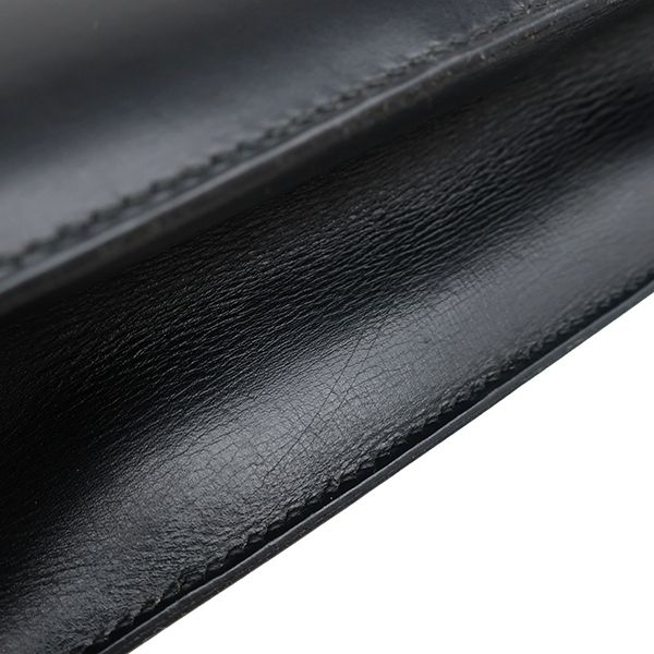 Hermes Shoulder Bag Constance 24 Box Calf Black Gold Hardware Black D Engraved