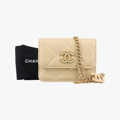 CHANEL  Matelasse Mini Trendy CC Yellow Lambskin Ap2637 31890979