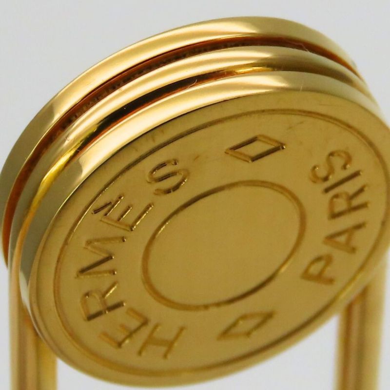 Hermes Brooch Serie Metal Gold Plated Small Accessories Ladies Women Hermes