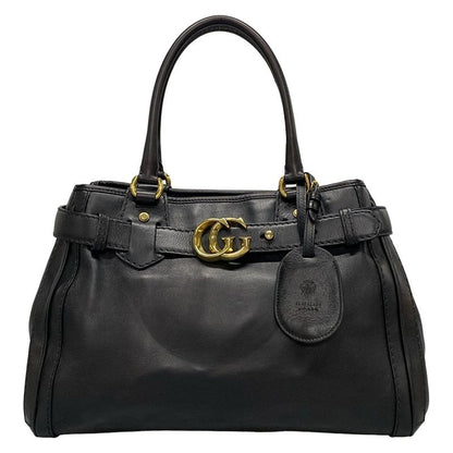 Gucci GG Running Tote 247183 Black Leather