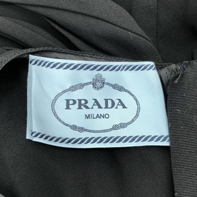 Prada 2019 Viscose Dress P39i7 8192 1ve1 Black 42s