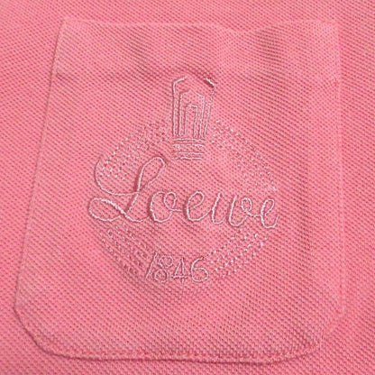 Good Loewe Vintage Short Sleeve Polo Shirt Pink Women's Used