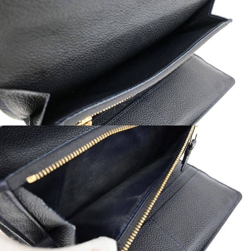 Louis Vuitton Long Wallet Empreinte Virtuoso Navy Monogram M60258 88ka281
