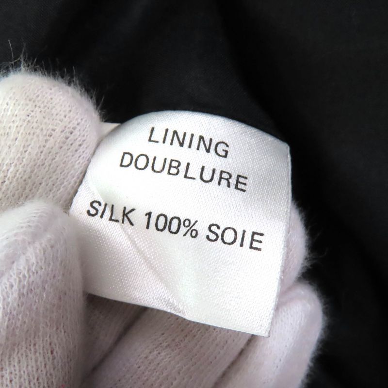 CHANEL Vintage P04919 100% Wool Coco Mark Button Coco Button Tight Skirt Lined