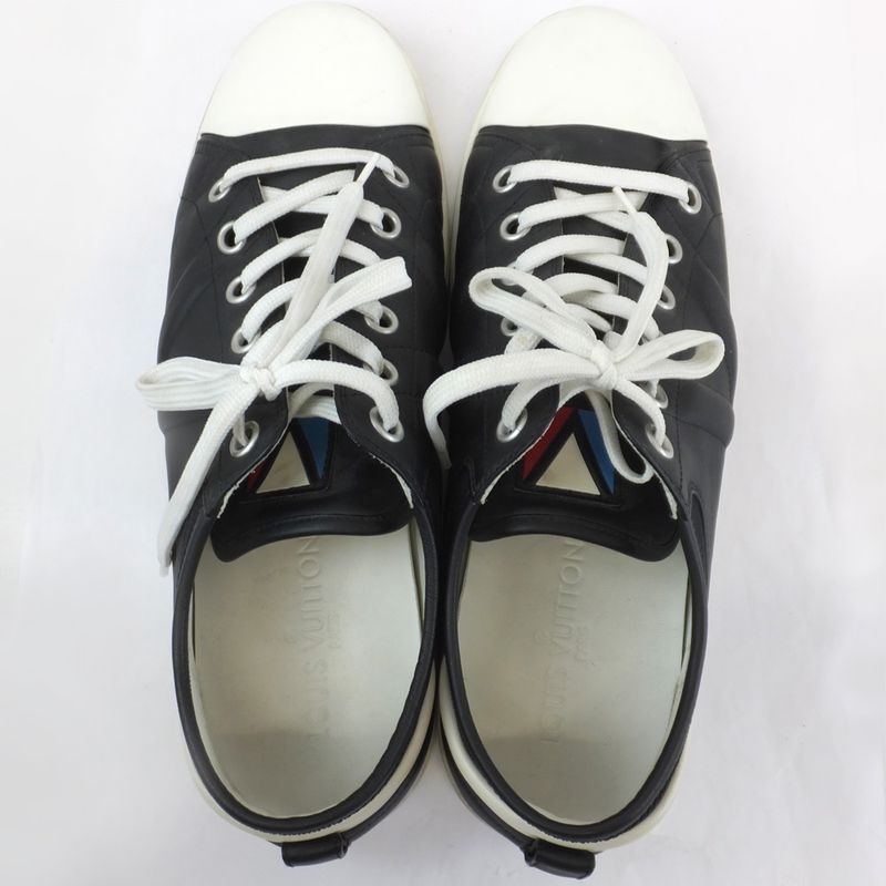 Louis Vuitton Low Cut Sneakers - Black Size 7.5 Notation Equivalent