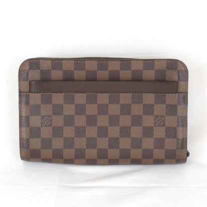 Louis Vuitton Saint Louis N51993 Clutch Bag In Damier Canvas Brown