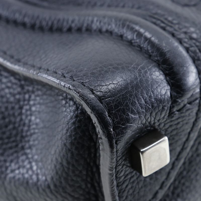 Celine Luggage Micro Shopper 167793 Calf Black Ladies Handbag