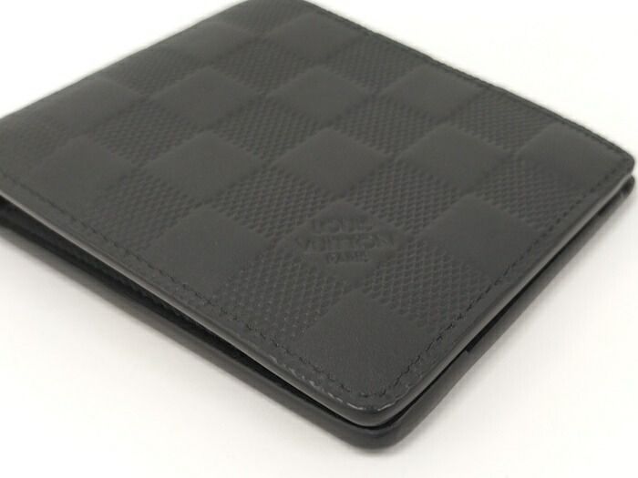 Louis Vuitton Porte Feuille Multiple Fold Billfold Damier Infini N63124