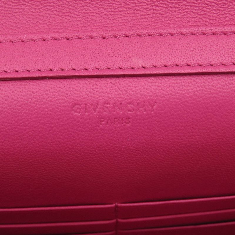 Balenciaga Pandora Chain Wallet Leather Magenta Long Wallet 1049 Balenciaga