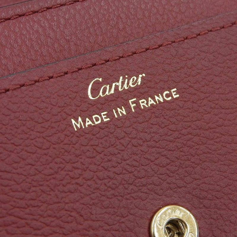 Cartier Current Saleitem C De Cartier Leather Bifold Wallet With Box