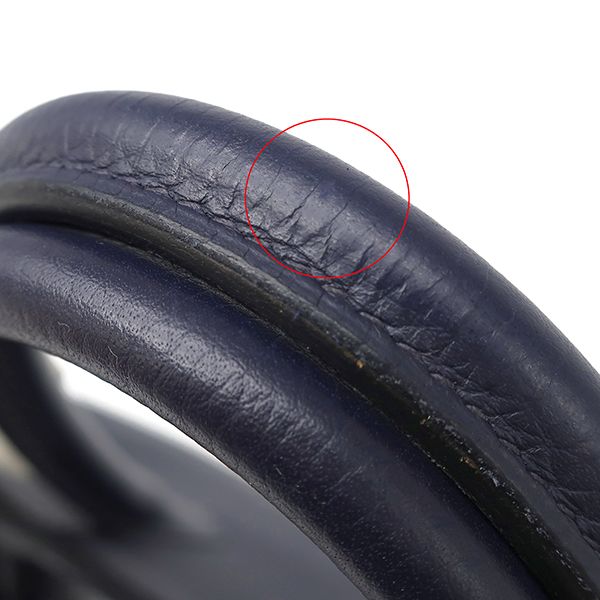 Hermes Handbag Birkin 35 Togo Blue Nuit Silver Hardware Navy Blue C Engraved