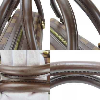 Louis Vuitton Handbags Duomo N60008 Damier Leather Ebène Brown Gold Hardware