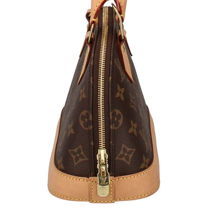 Louis Vuitton Alma BB M53152 Monogram Ladies Handbag Brown Excellent Condition