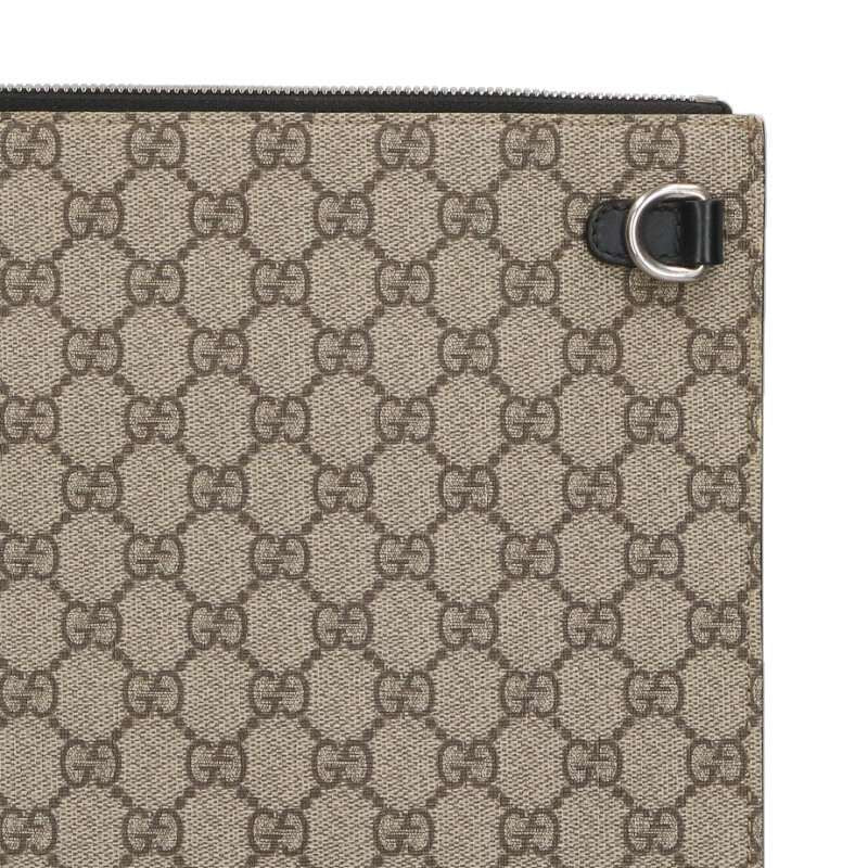 Gucci 433665 GG Supreme Sherry Line Clutch Bag Men's