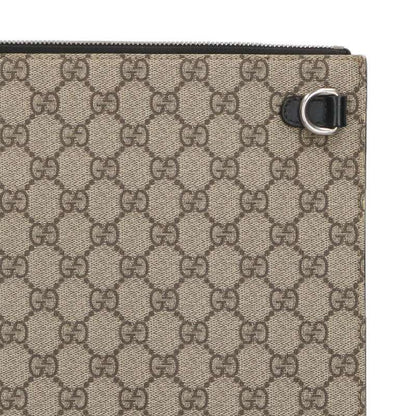 Gucci 433665 GG Supreme Sherry Line Clutch Bag Men's