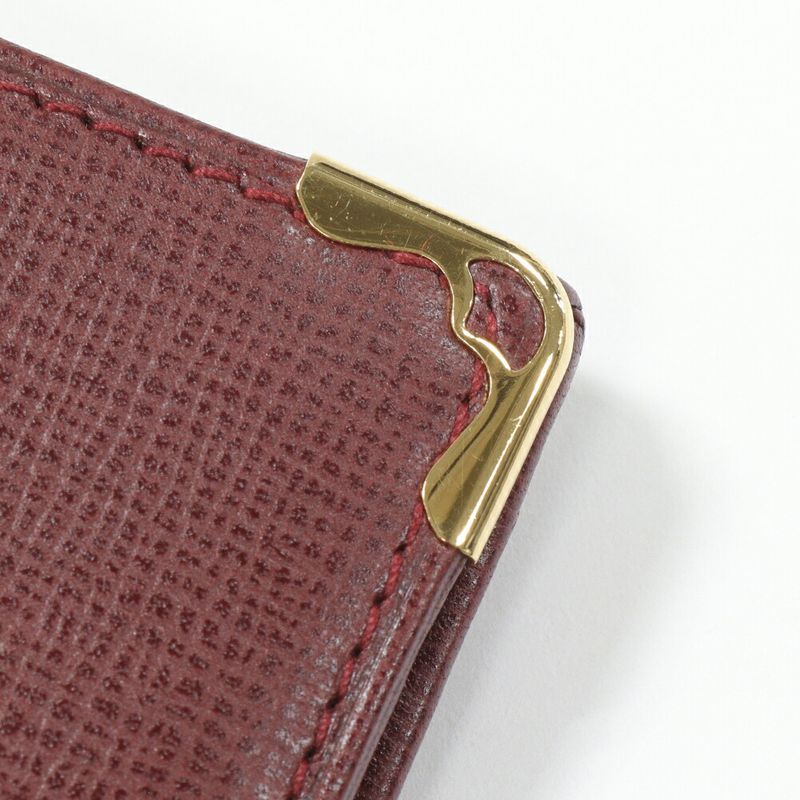 Cartier Long Zipper Wallet With Coin Purse Mastline Calf Bordeaux L3000168