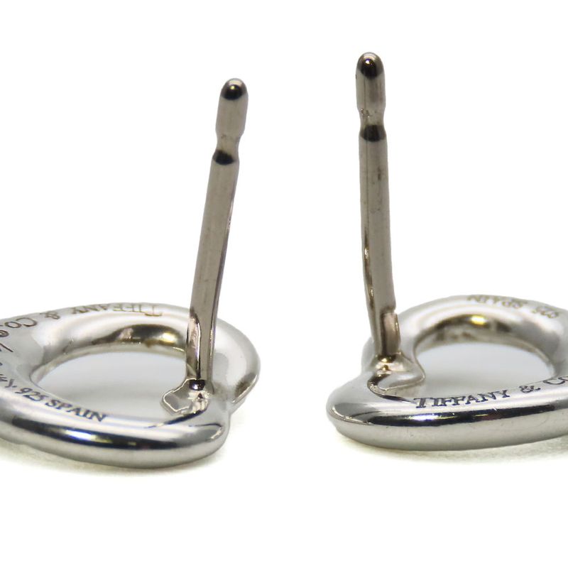 Tiffany & Co Earrings Open Heart 925 Silver Approx 2.1g Silver Elsa Peretti