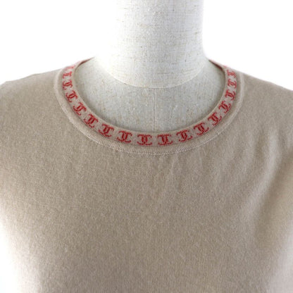CHANEL Vintage 01S P17962 100% Cashmere Coco Mark Cardigan + Sleeveless Knit